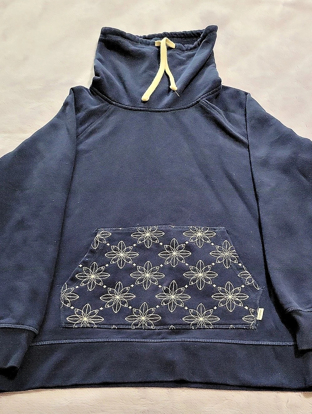 Burton Hoodie Floral Navy Blue